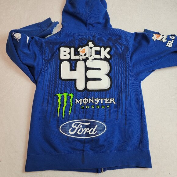 Rare Vintage DC Monster Energy Ken Block Hoodie Mens Small - Picture 6 of 8